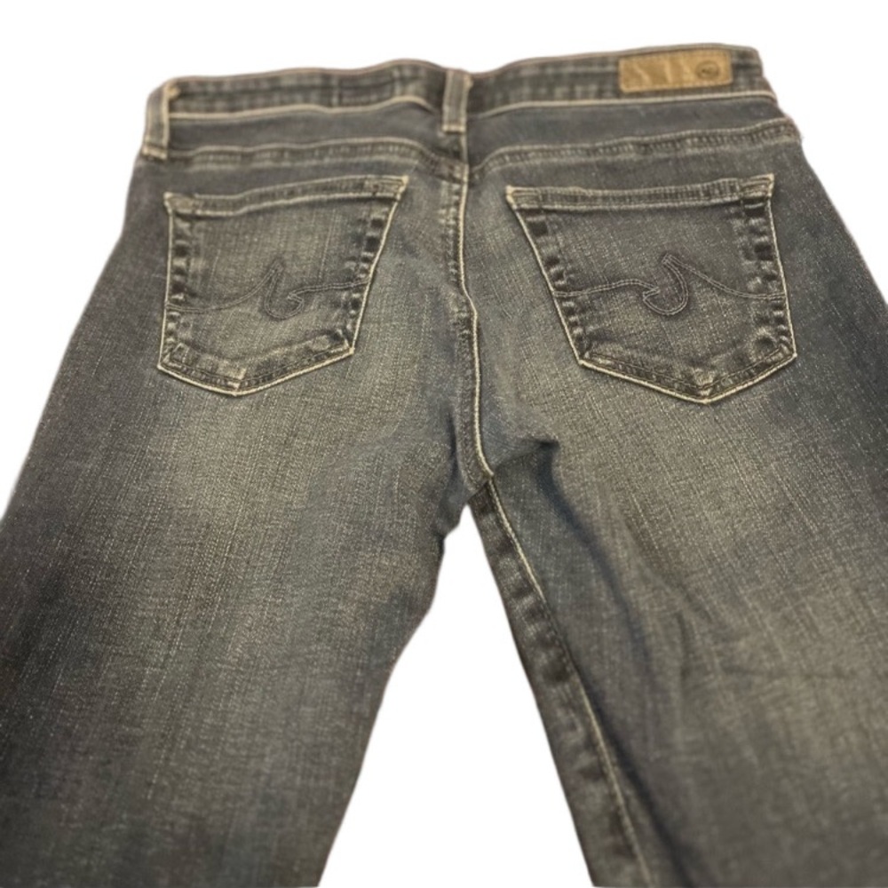 AG Adriano Goldschmied Stevie Slim Straight Jeans 25R Light Wash Premium Denim - Picture 3 of 7